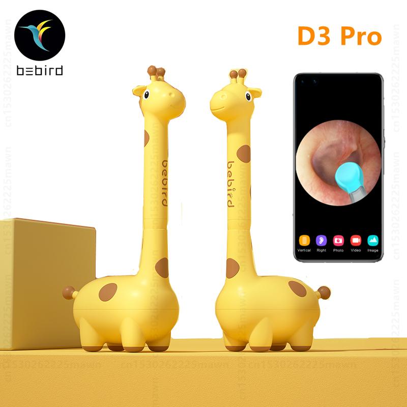 Bebird D3 Pro Ear Cleaner Wax Removal Cleaning Tool High Precision Wireless Otoscope Ip65 Waterproof Child Endoscope Health Care