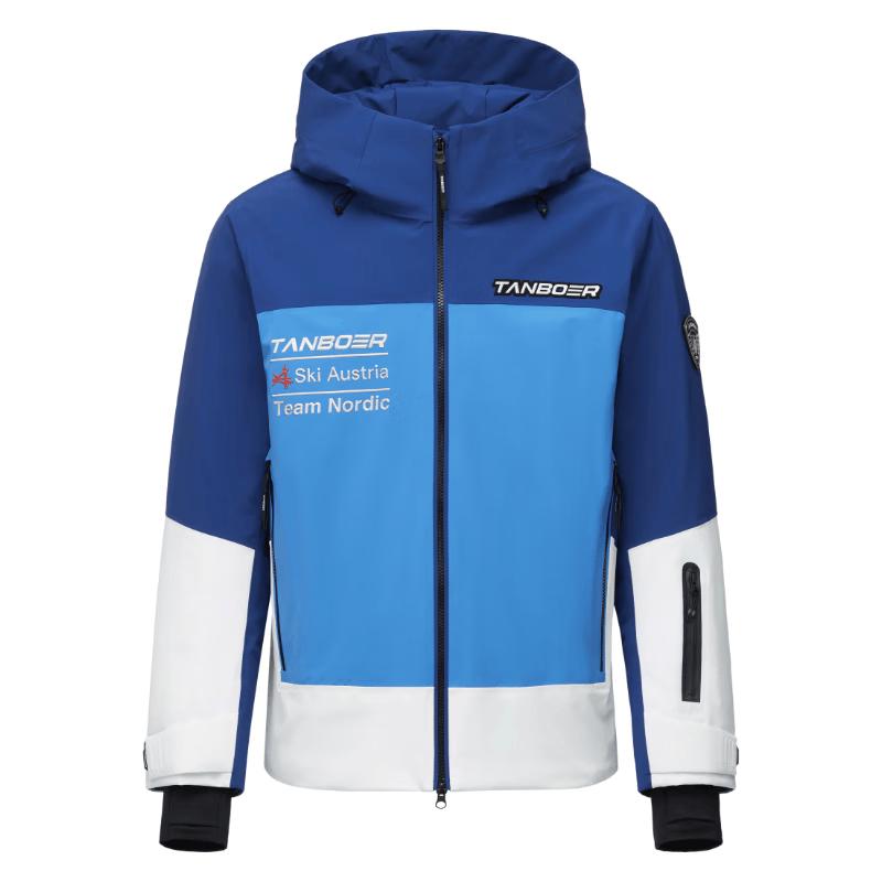 Tamber Unisex Color-block Goose Down Hooded Ski Jacket M