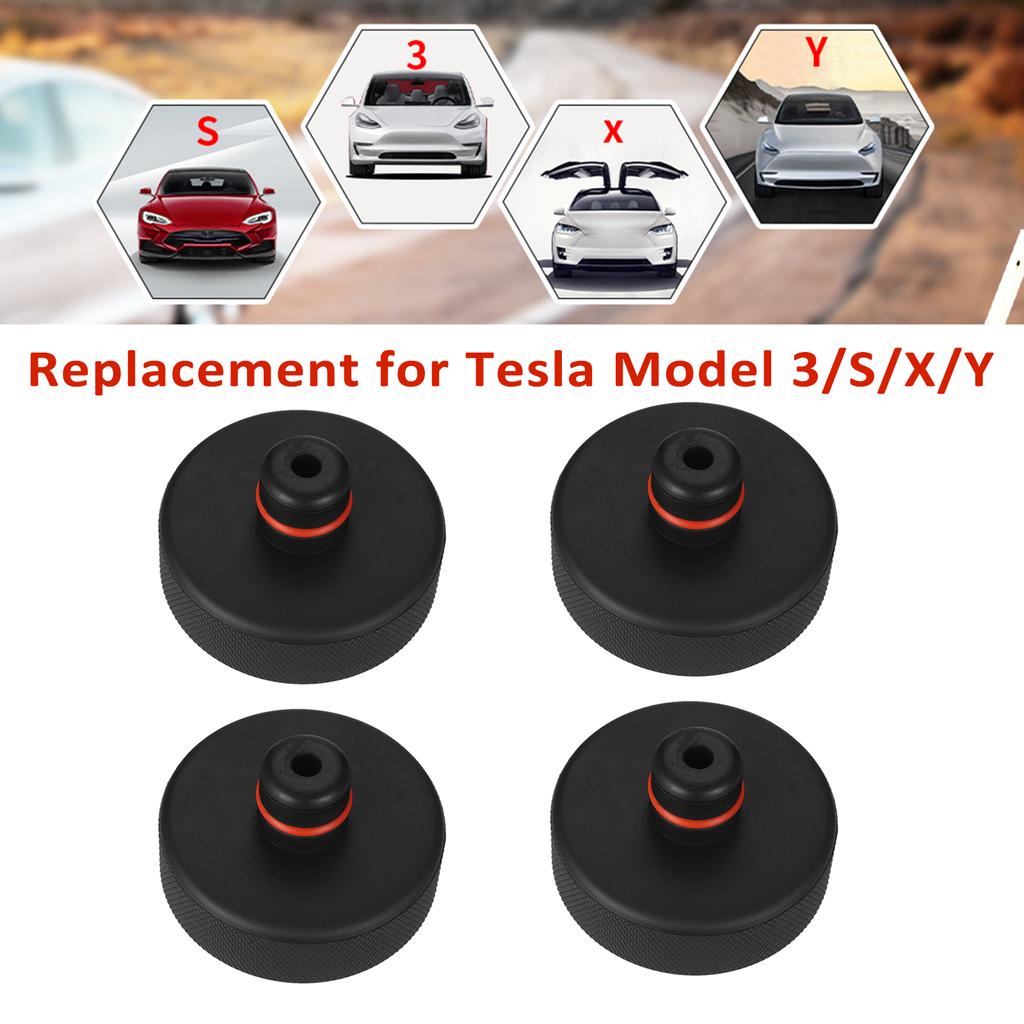 Tampoane de ridicare de înlocuire pentru Tesla Model 3SXY, pachet de 4 tampoane din cauciuc cu carcasă de depozitare,