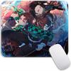 Small Mouse Pad Anime Demon Slayer Gamer Edge Stitched Standard Gaming Mousepad Travel Mouse Mat Non-Slip Office Mousemats