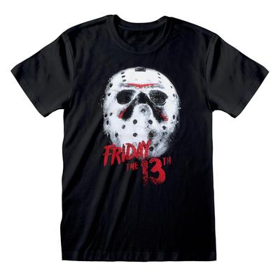 Friday The 13th White Mask Official Merchandise 100% Cotton T-shirt Mens Tees Top M/L/XL/2XL NEW-