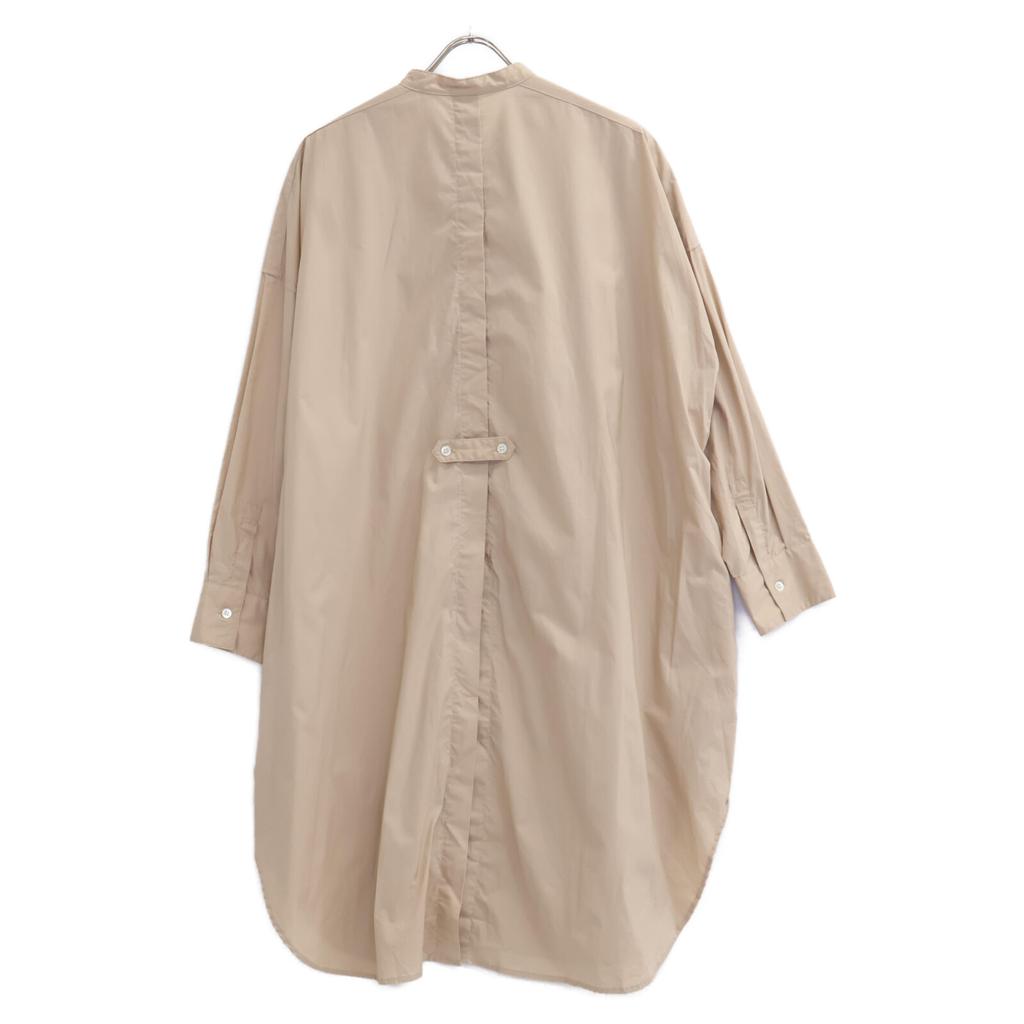 UNIVERSAL TISSU UT211SH009 Beige Natural Type Band Collar Long Shirt tops Not written beigeUsed