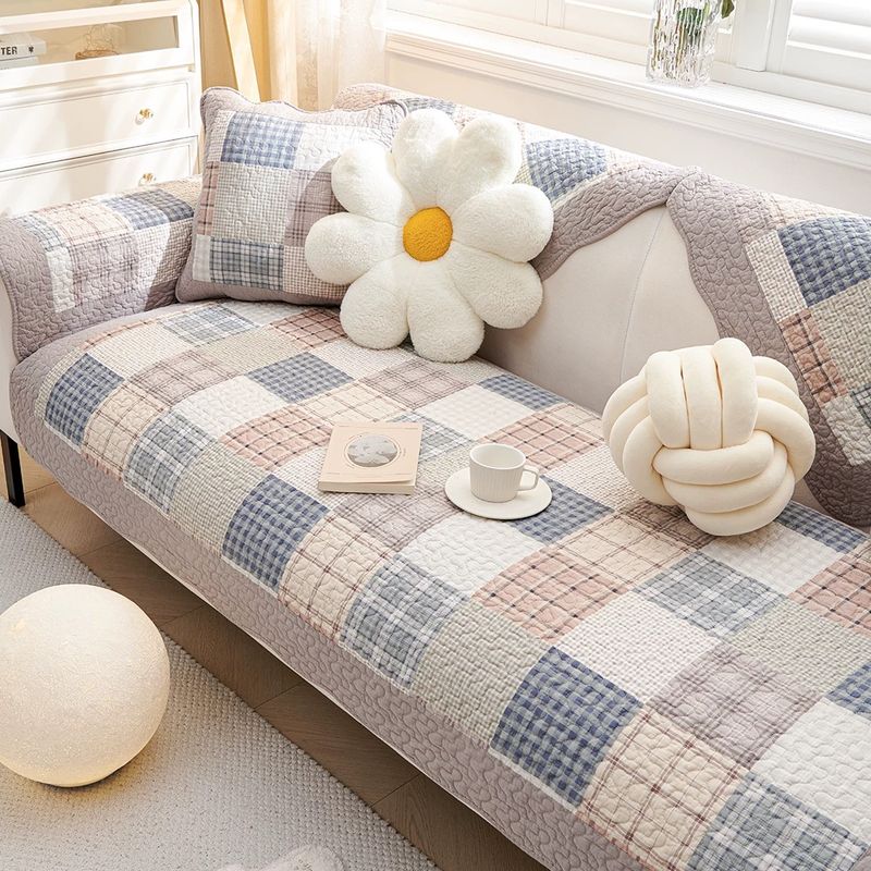 

2025 Новое поступление Подушка для дивана из стираного хлопка Пасторальный стиль Хлопковая ткань Ручная работа Чехол-накидка Круглый год Нейтральные Нескользящие Подушки для сиденья Pugh R 45*45 single-sided pillow case coreless