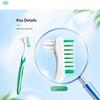 1Pc Double Sided Denture Toothbrush Cleaning Brush Invisible Braces Retainer Cleaner Descaling Brush