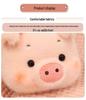 Plush Pig Head & Brain Bowknot Pillow - Adorable Pig Shaped Cushion for Girls' Beds and Sofas