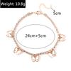 Cute Butterfly Pendant Anklet for Women Girls Rhinestones Chain Ankle Bracelet Foot Jewelry Gift