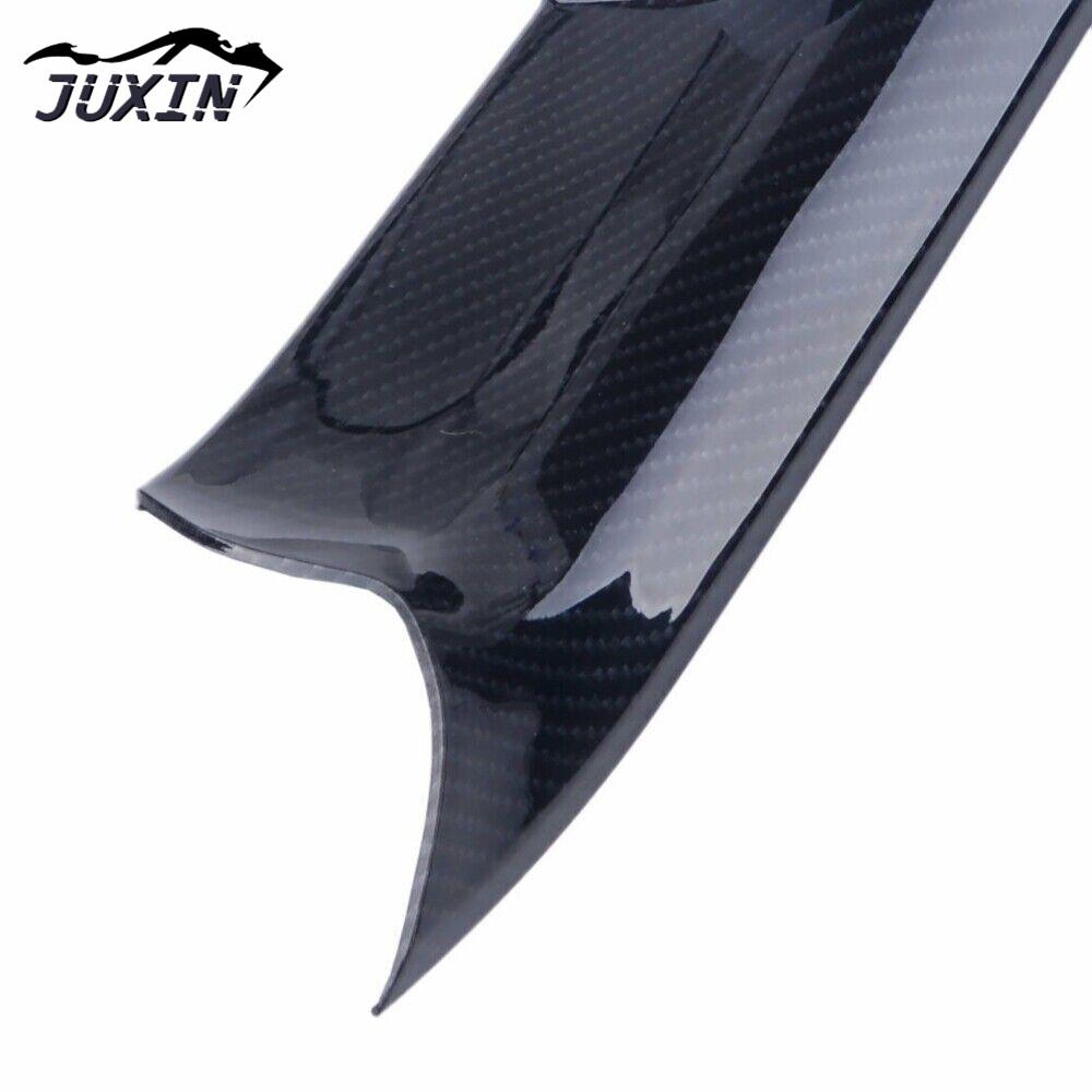 Door Interior Inner Handle Pull Carrier Cover Fit For 2008-2015 BMW 7 Series F01 Carbon Fibre