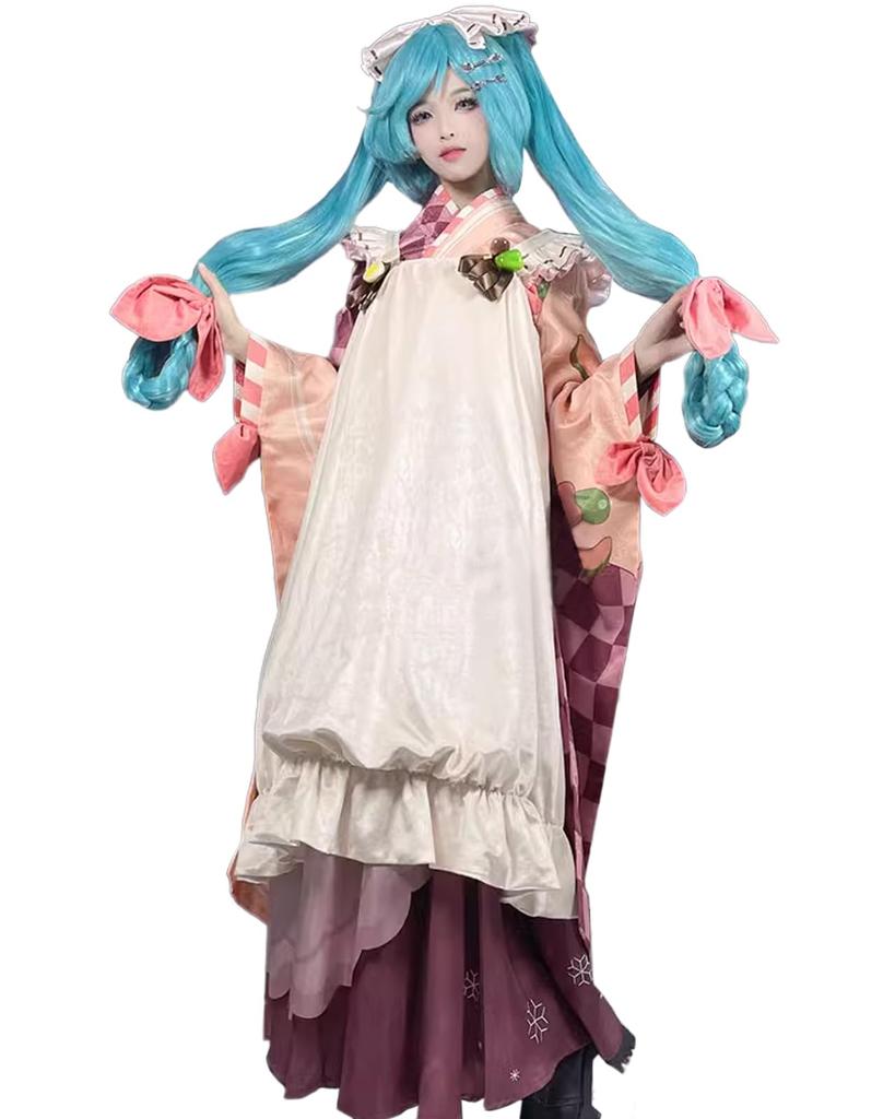 Hatsune Miku Cosplay Halloween Japanese Hakama SNOW MIKU Snow Miku 2024 [milky Time]