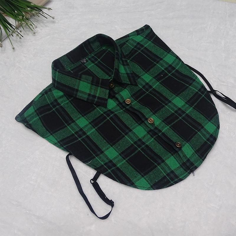 

Plaid Fake Collar Shirt Men Removable False Collar Shirt Fake Collar For Women Men Size 38 To 44 Detachable Nep Kraagie