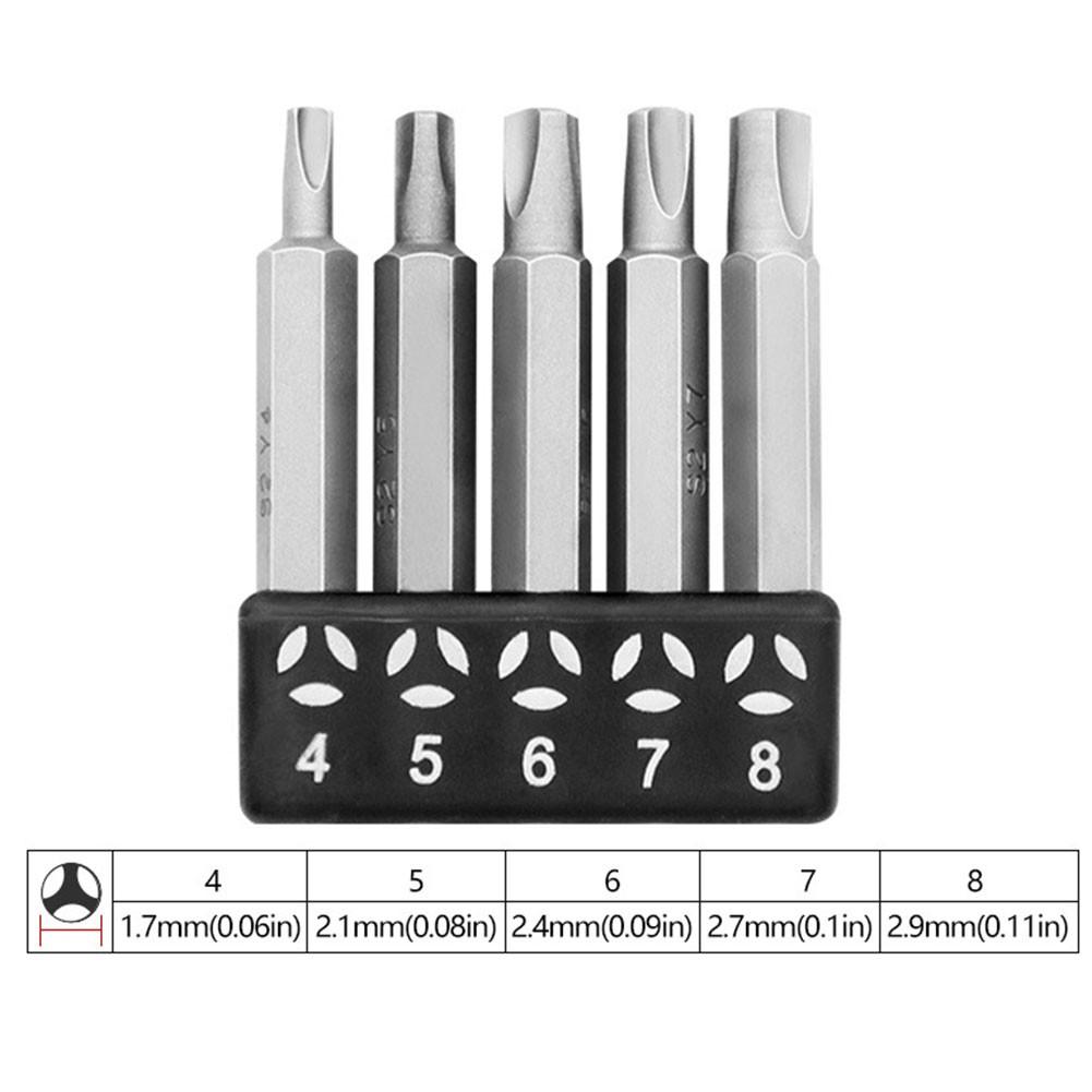 Special-shaped Screwdriver 50mm U-Y-Type Thiangle Three points Screwdriver Bit