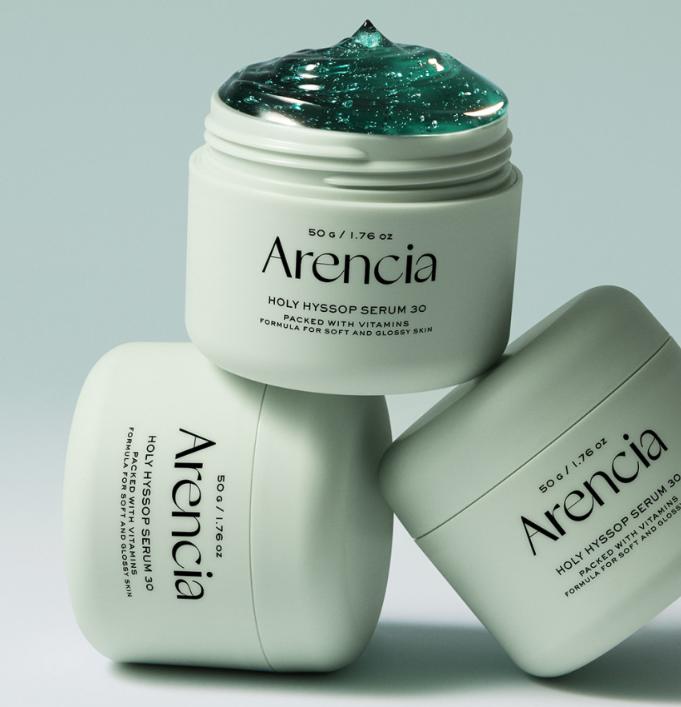 ARENCIA Holy Hyssop Serum 30 50g / Brightening & Cooling Serum for Cool Tone Skin