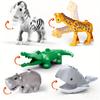25 stk/sett Stor Størrelse Minifigur Dyr Klosse Gårdsserie | Store Byggeklosser Kompatible med Duplo Dyreserie Leker for Barns Barnefestgave