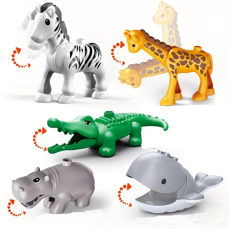 25 stk/sett Stor Størrelse Minifigur Dyr Klosse Gårdsserie | Store Byggeklosser Kompatible med Duplo Dyreserie Leker for Barns Barnefestgave