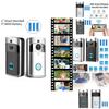Wireless Visual Smart Doorbell With Voice Intercom And Remote Wifi Functionality For Home Security