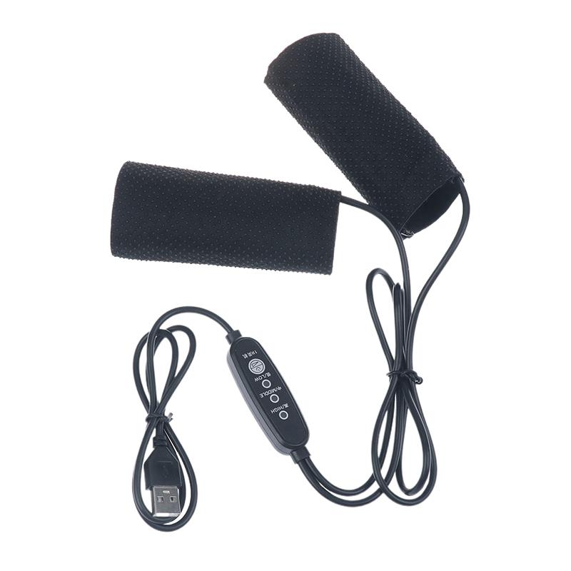 1Pair 5V 2A Usb Electric Motorcycle Heated Handlebar Cover 3 Gear Warmer Heated Handgrips Handle Cover Motorcycle Accessories