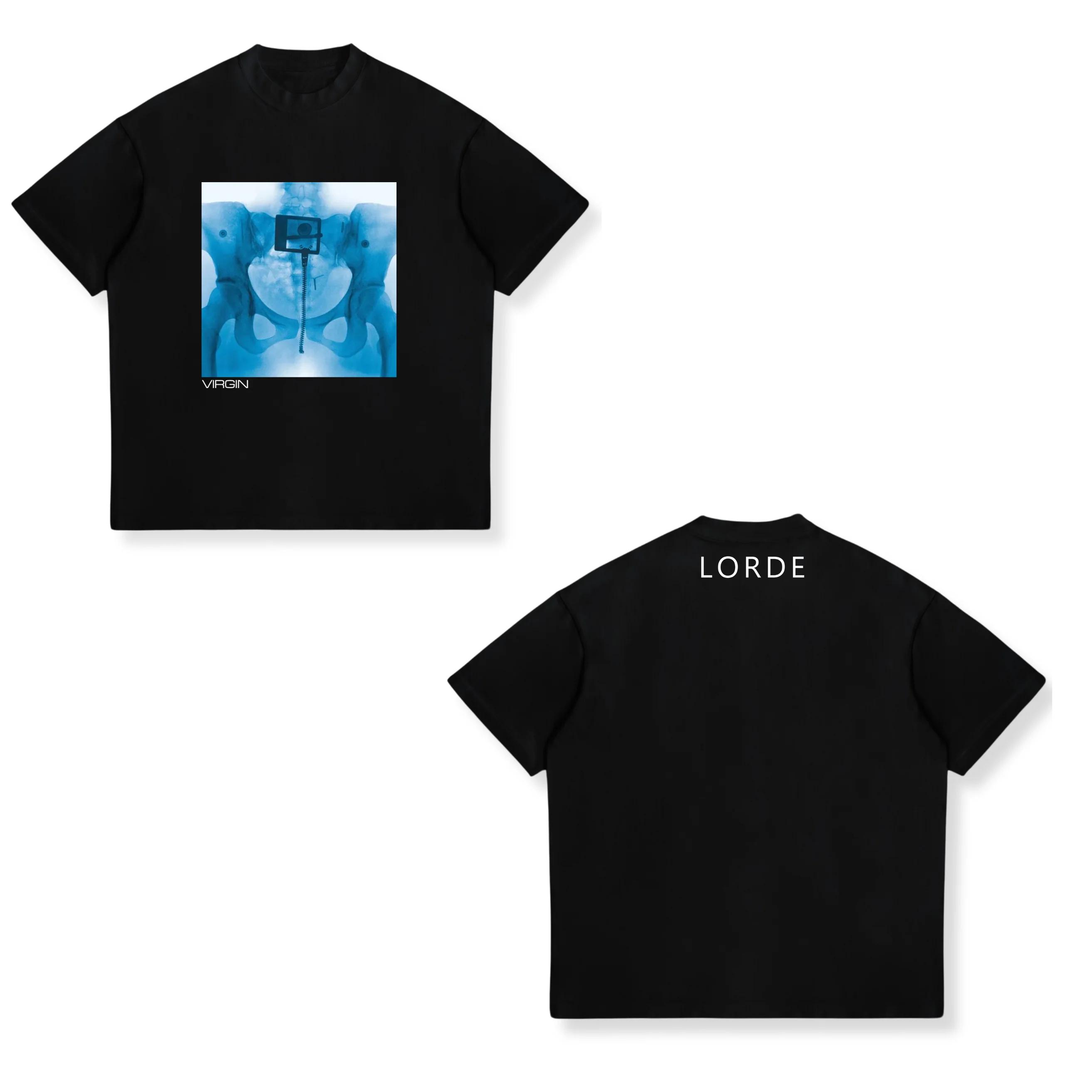

New Zealand Singer Lorde Fashion Print Tshirt Unisex Women Fashion Vintage Tshirt Summer Casual Cotton Shortsleeved Loose Shirts 4XL