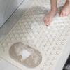 Rectangular Non-Slip Floor Mat Draining Hole Shower Foot Scrubber Foot Massage Pad  Bathtub