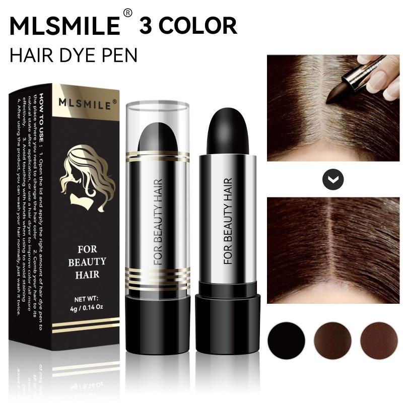 Black Brown Temporary Hair Coloring Covered White Hairs Hairline Disposable Hair Dye Stick Smear Type Hair Dye