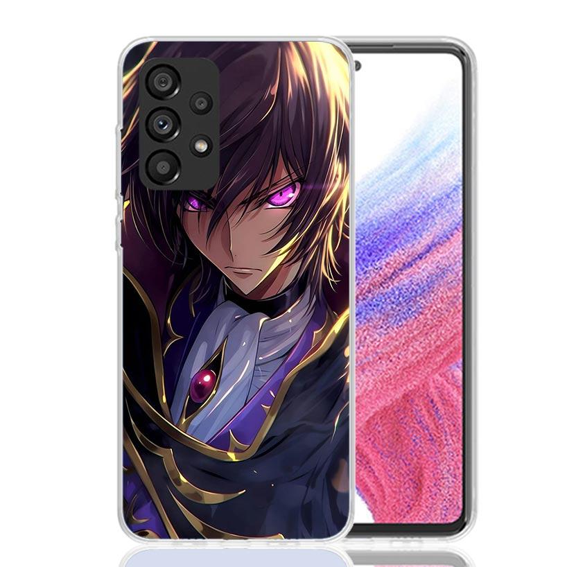Code Geass Anime Phone Case For Samsung Galaxy A52 A32 A22 A12 A02S A50S A30S A51 A31 AA71 Note 20 Ultra 10 S10 Plus Galaxy A52