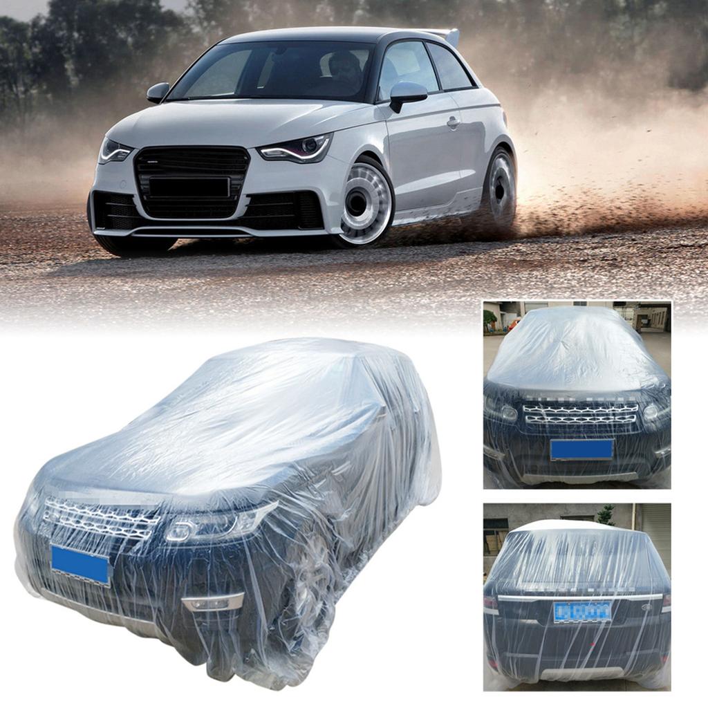 1 Stück Autoabdeckung Outdoor Staub Regen Schnee Beweis Schutz Temporär Einweg