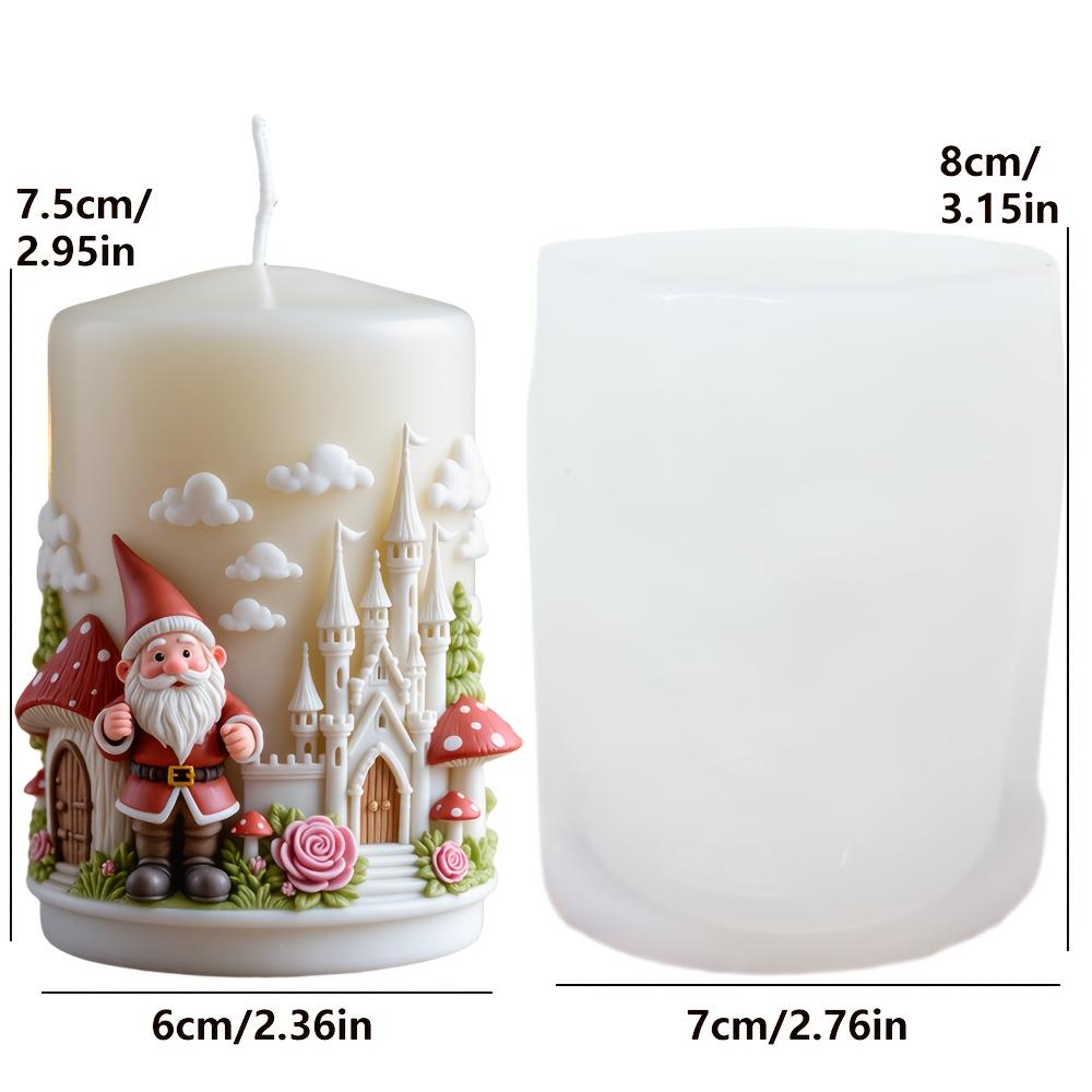 Ameisen pflückender Bär Kerze Silikonform im Baumstumpf Harzform Süßes Lächeln Baumhöhle Bär Gipsform Lächelbär Bastelformen