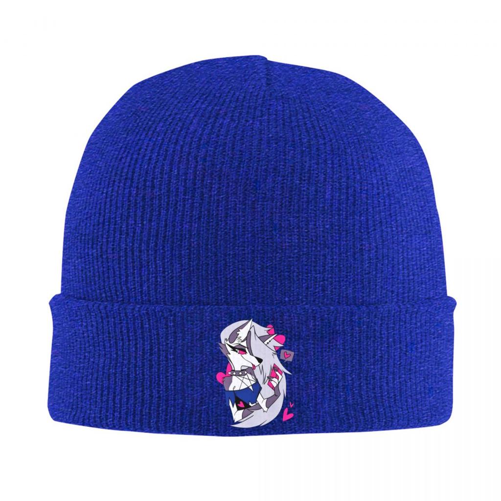 Helluva Boss Loona Warm Knitted Cap Hip Hop Bonnet Hat Autumn Winter Outdoor Beanies Hats for Unisex Adult