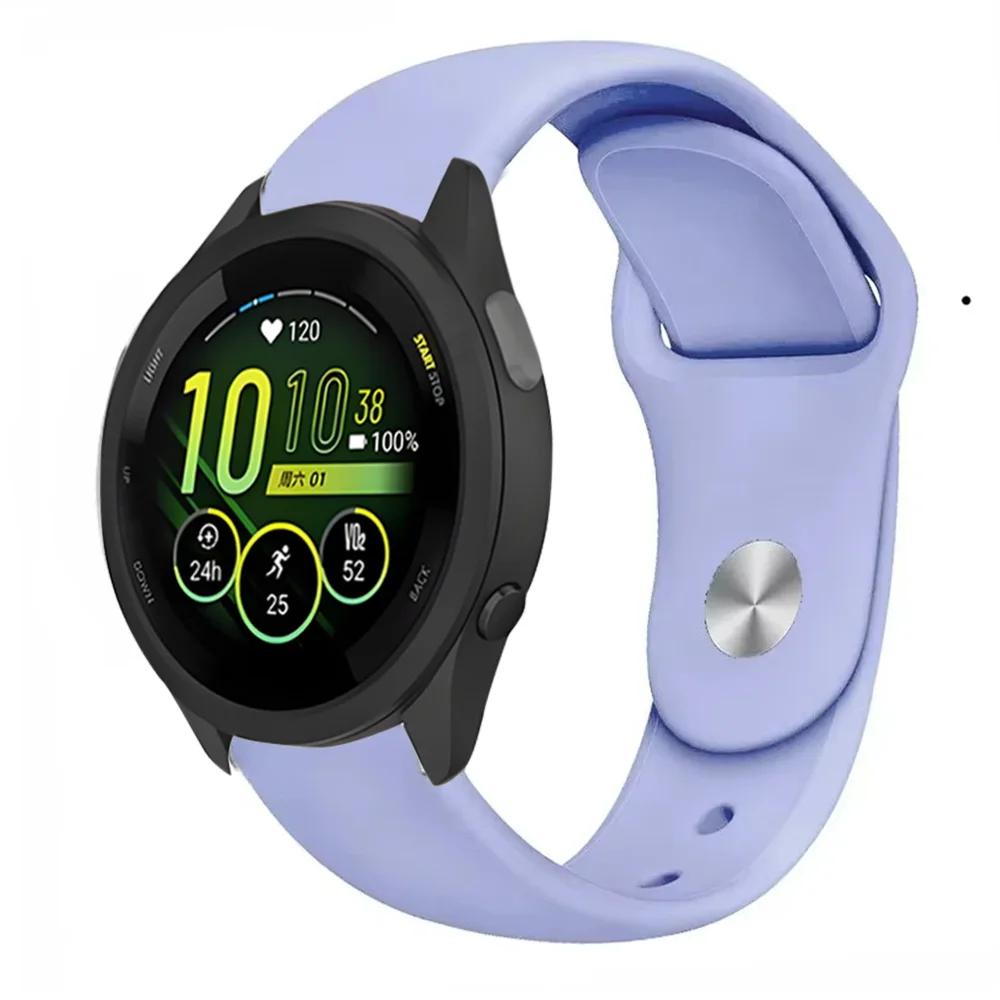 Cinturino in Silicone da 18mm 20mm 22mm Per Garmin Forerunner 55 165 645 965 255/265 245 Music Sportivo Braccialetto Garmin Forerunner 265S Cinturino