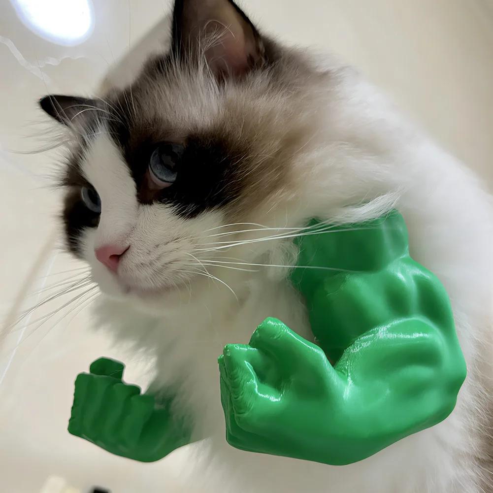 1Pc S-L Creative 3D Printed Giant Arm for Pets Funny Dog Arm Accessory Halloween Costume Strongest Avenger Pet Arm for Pet