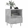 Nightstand Concrete Grey 40 X 35 X 50 Cm Particleboard