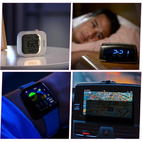 4 Pcs Light Dimming Stickers 8 X 4 Inch LED Blocking Stickers Self-Adhesive Dimming Sheets for Electronics Alarm Clock Monitor