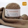 Alashan Cashmere Yarn: 6+6 Goat, Mink Blend, Medium-Thick Hand-Knitting Yarn for Scarves
