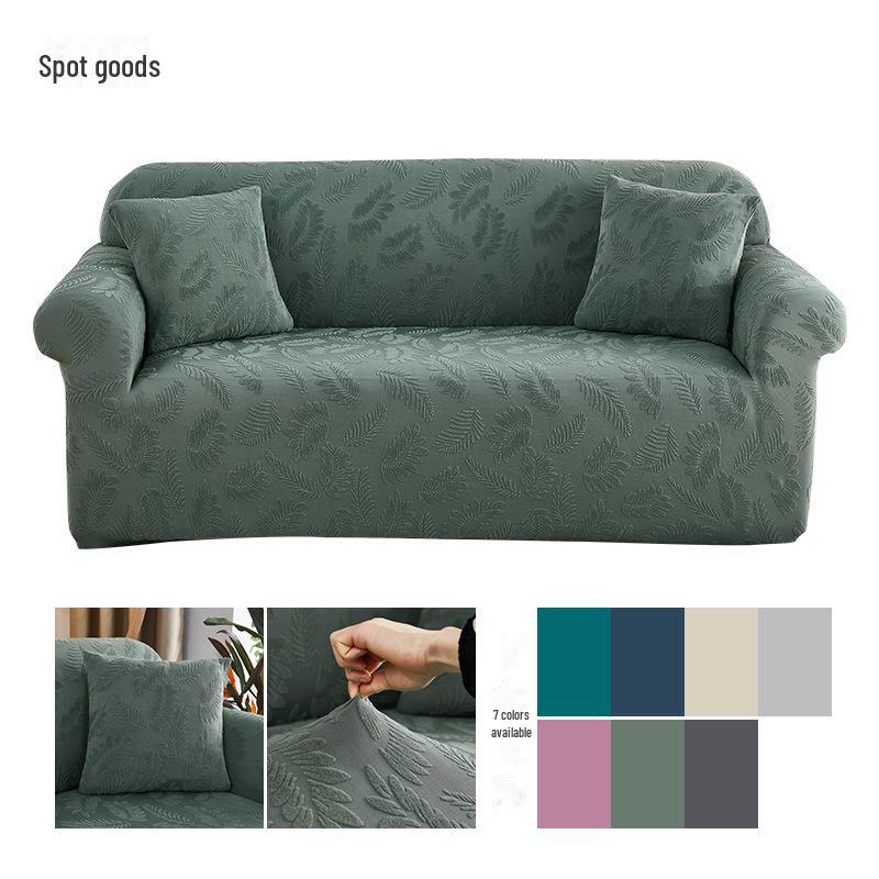 Jacquard Elastic Sofa Cover – All-Season, Universal Fit