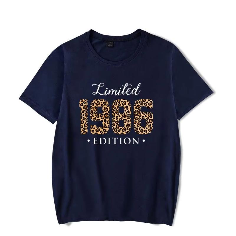 Women Vintage 1986 Birthday Gift T Shirt Retro Birthday Party Casual Summer Sleeveless Shirts