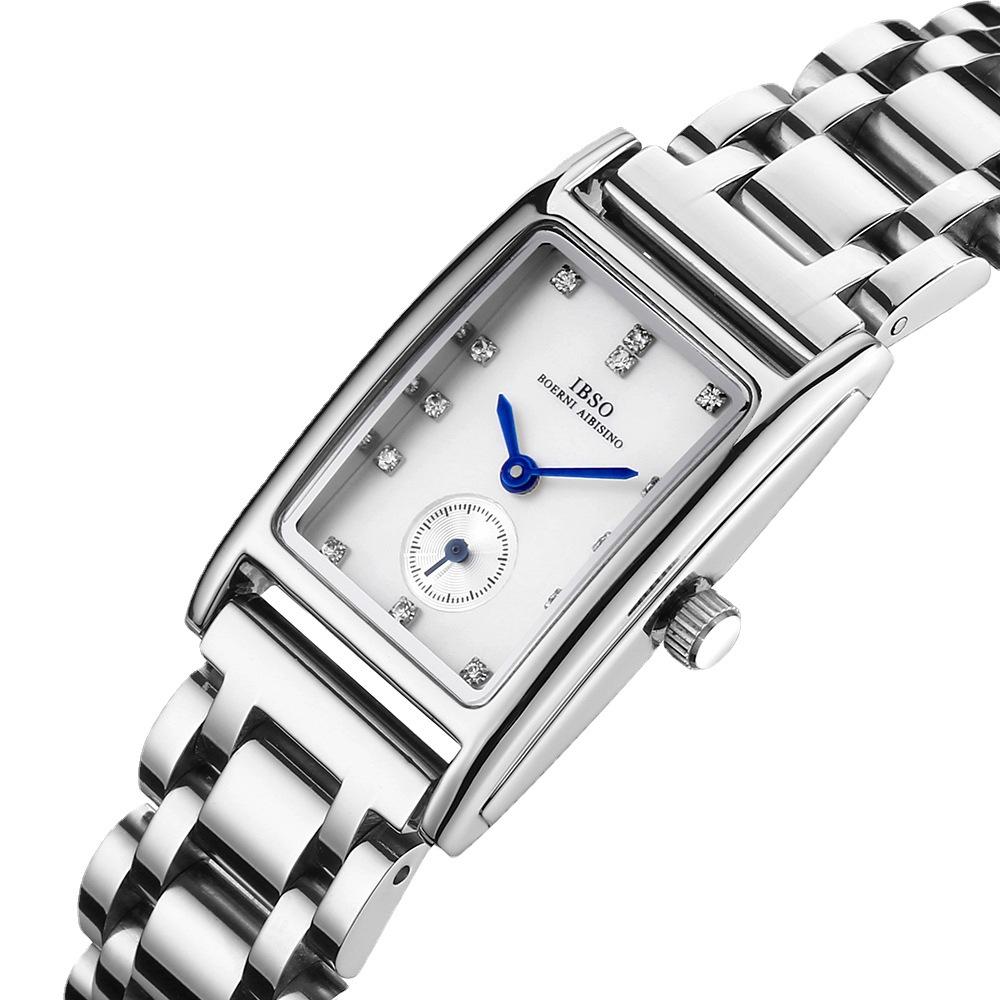 Women'S Square Steel Belt Quartz Watch Supports Generation