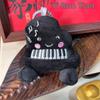 1/2 Stück Niedliche Lustige Schwarze Rouge Klavier Plüschpuppe Spielzeug Schlüsselanhänger Anhänger Taschenanhänger Rucksack Hängende Ornamente Mädchenhafter Schlüsselanhänger Geschenke