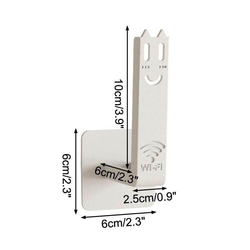 Rack Router Cutie de Depozitare Montată pe Perete Suport pentru Bandă de Prize Suport Fără Găuri