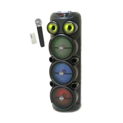 Świecący głośnik karaoke - INOVALLEY - KA129-XXL - Bluetooth V5.0 - 90 cm - 1000 W - Głośniki 3 x 8'' - Mikrofon bezprzewodowy w zestawie