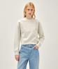 Malittepeulangsowajeobeo W Classic Logo Crop Sweatshirt Oatmeal
