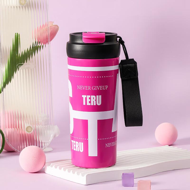 316 Stainless Steel Insulated Coffee Travel Mug with Straw