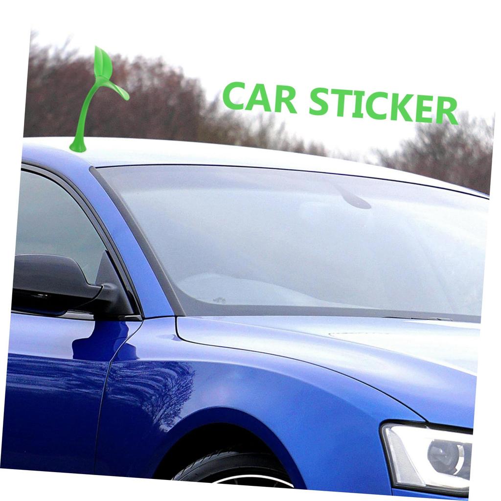 IMIKEYA 3D Car Roof Decoration Spout Sticker Durable Foam Bumper Decal Green Grass Universal Car Top Protection Cover