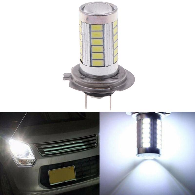 1Pc H7 5630Smd White 660Lm 33 Led Light Car Fog Head Light Driving Bulbs
