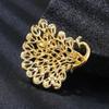 Fashion Colorful Rhinestone Peacock Brooch For Women Clothing Coat Jewelry Accessries Gifts