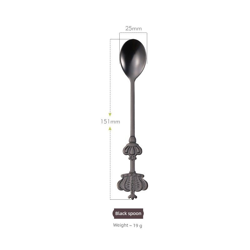 Jojo's L. Pd.Very. Stainless Steel Spoon, Trendy Golden Small Spoon for Cakes and Desserts |   What Will Become of It?