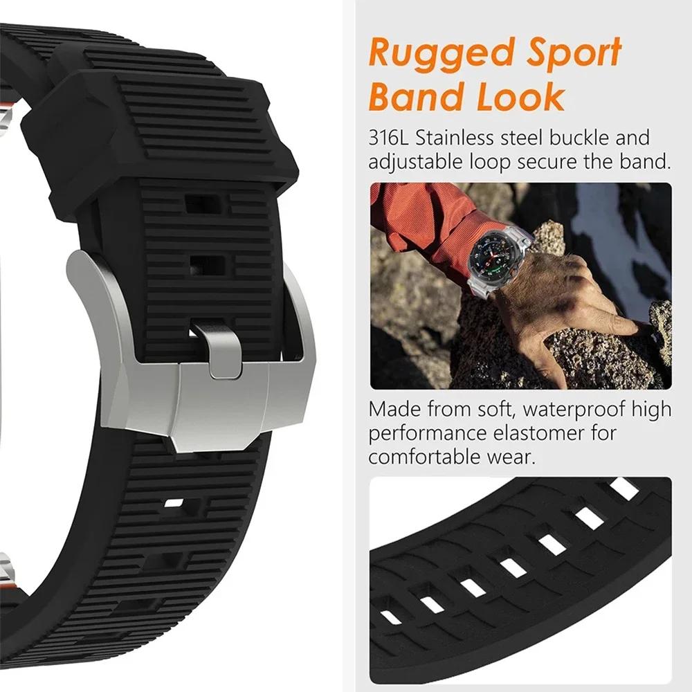 Silicone Band for Samsung Galaxy Watch Ultra 2025 Sports Bracelet Correa for SAMSUNG GALAXY ULTRA 47mm Stainless Steel Watchband
