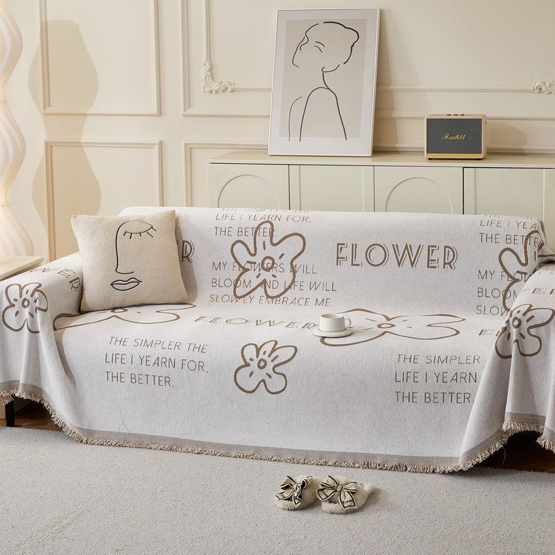 Double-sided Light Luxury High-end Chenille Sofa Towel Full Cover Sofa Cover Cloth Four-season Universal Sofa Cover Sofa Blanket