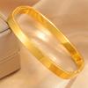 New Personalized Simple Design Titanium Steel  Women's Square Smooth Surface Light Luxury Versatile Non-fading  Jewelry