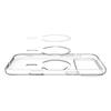 Etui pokrowiec na iPhone 17 Pro Max MagSafe Liquid Crystal - przezroczysto-białe