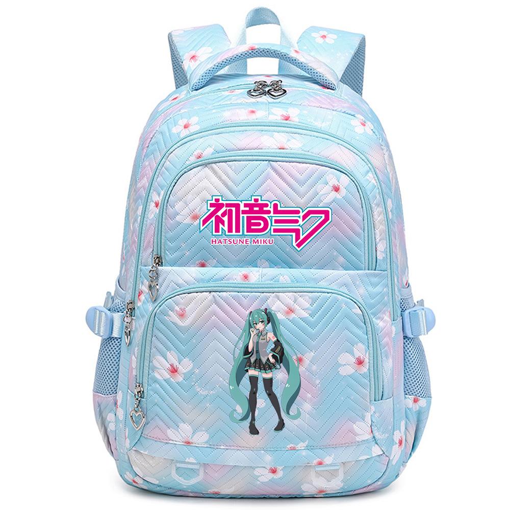 Anime Hatsune Miku Printed School Backpack Student Teenager Bookbag for Boy Girl Women Large Capacity Waterproof Backpack Travel Mochila Escolar