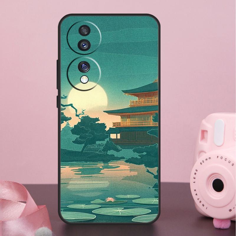 Japanese Style Art Japan Case For Honor 200 400 Pro 50 70 90 X9a X9b X9c X9d X8b X8c Win Magic 7 Lite 5 6 8 Pro Cover