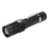 LED Handheld Flashlight USB Charging Portable 3 Gear Adjustment Zoomable Small Flashlight for Camping
